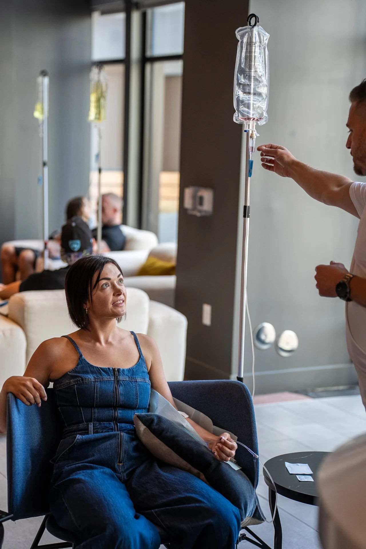 Conversation About IV Drip With Patient