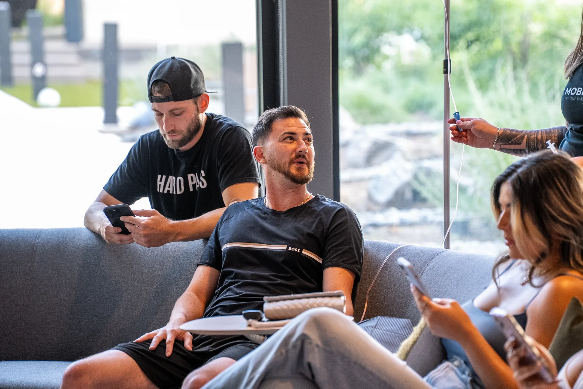 Iv conversation with client